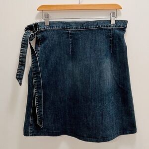 FIDELITY DENIM | Pixie High Wrap Denim Skirt Size Medium